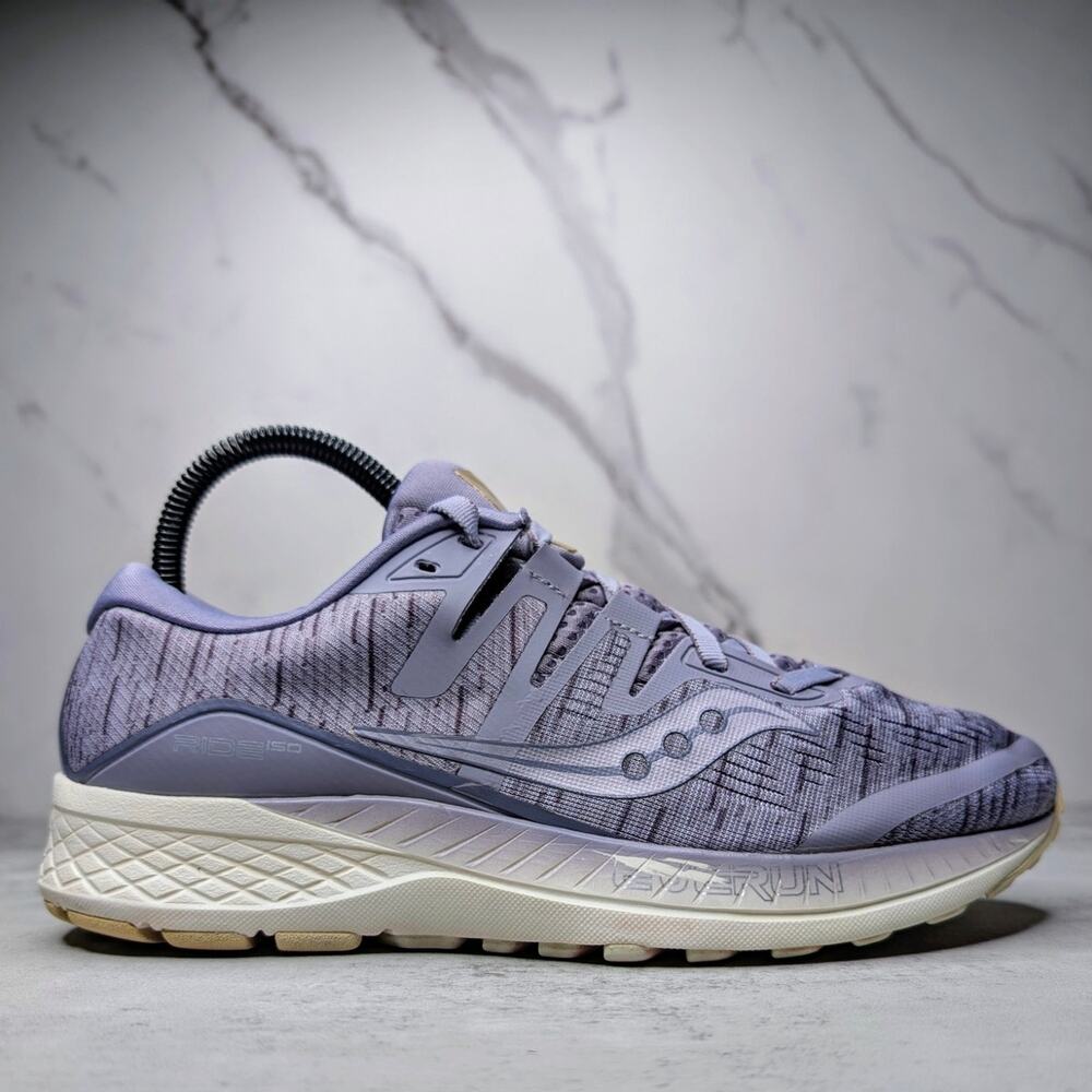 Saucony Ride ISO Womens Running Shoes -‎ US 8 Violet Purple White S10444-41 - Picture 10 of 11